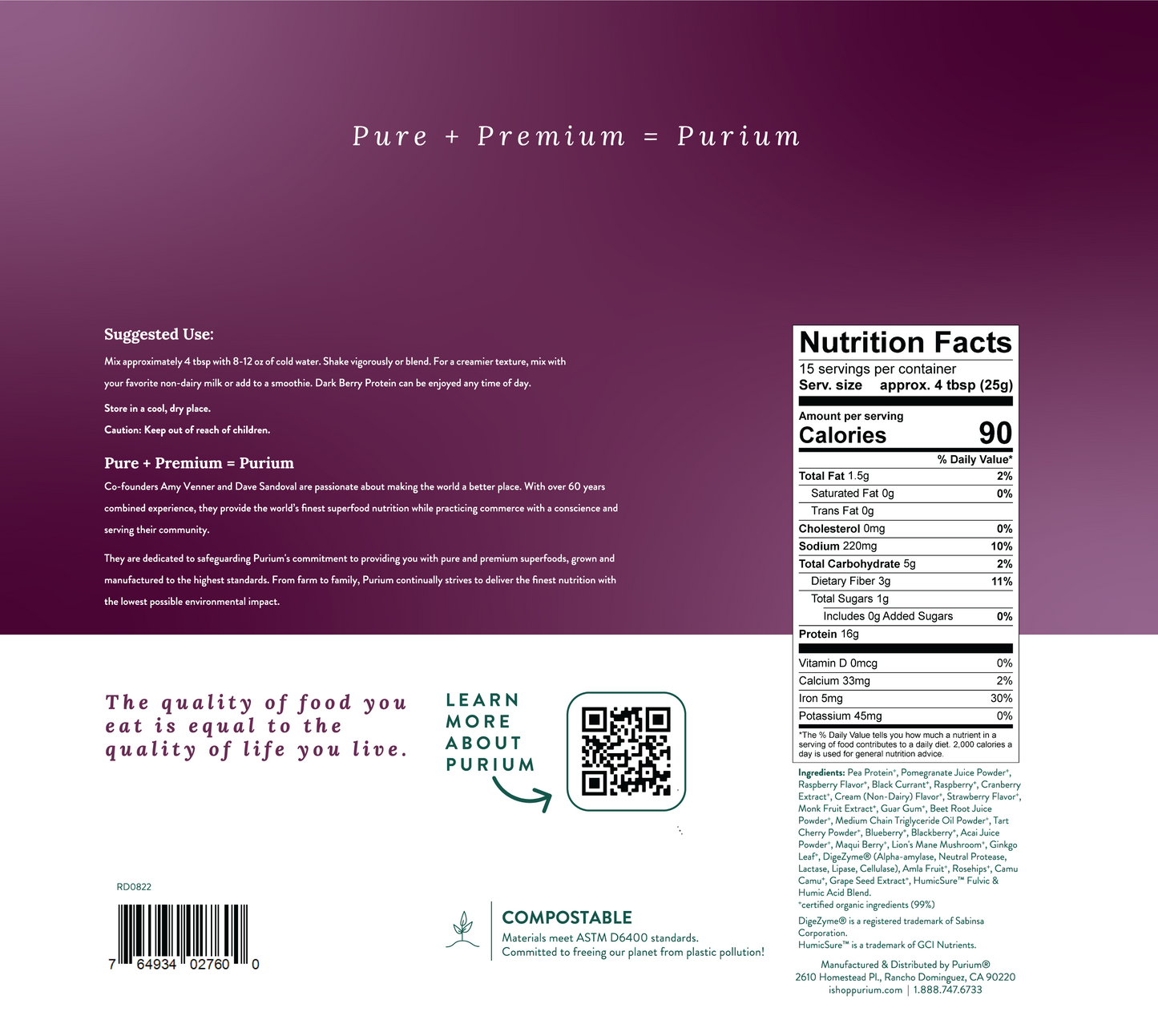 Dark Berry Protein